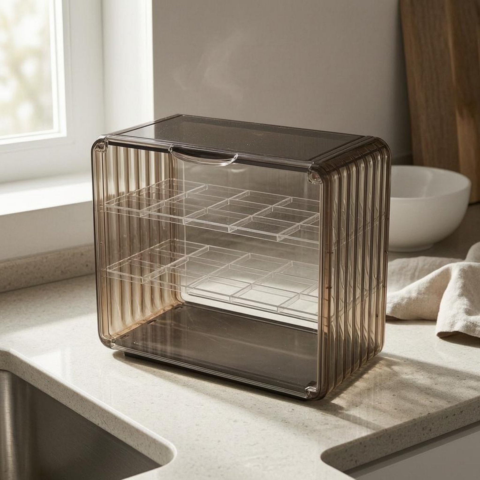 Acrylic Cup Storage Rack Trans - Display Case Acrylic incelemesi ve fiyatı