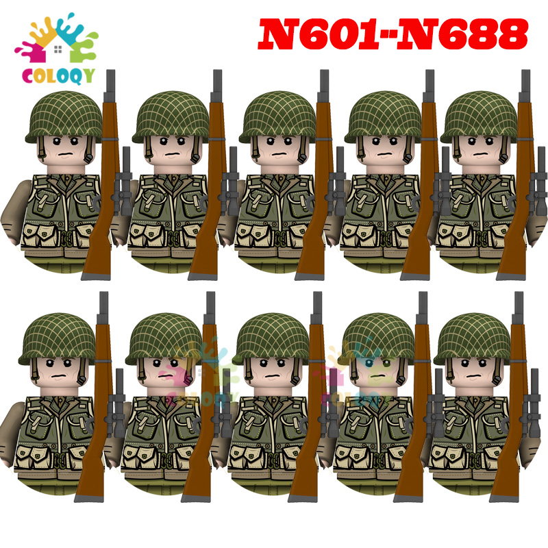 Kids Toys WW2 10pcs/set N601-N - Lego Minifigure Holder incelemesi ve fiyatı