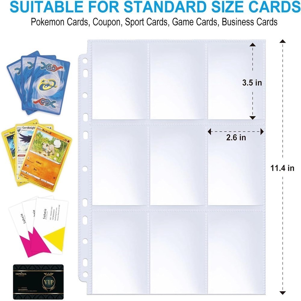 50 Sheets 9 Pocket Single Side - Pokemon Binder Card incelemesi ve fiyatı