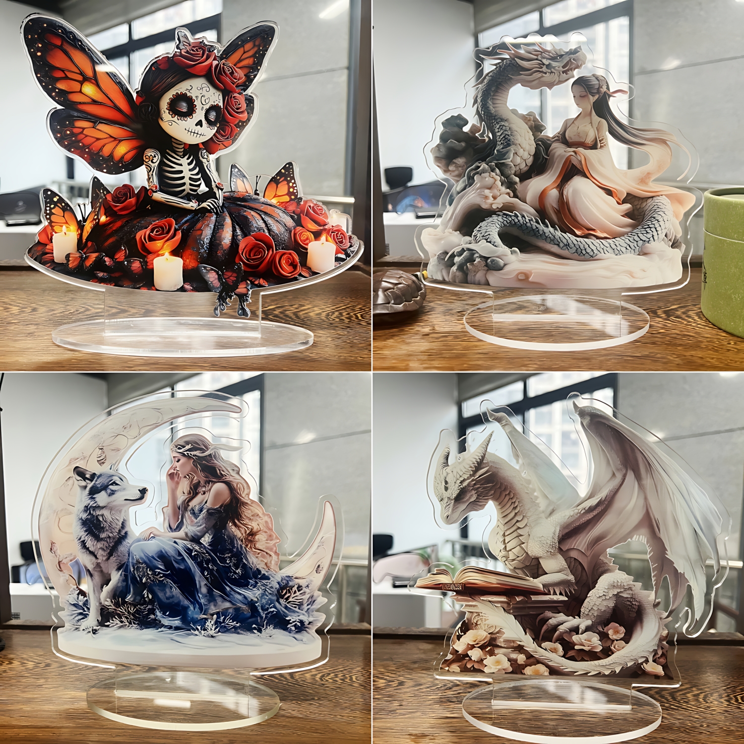 Fairy Statue,2D Flat Acrylic P - Display Case Acrylic incelemesi ve fiyatı