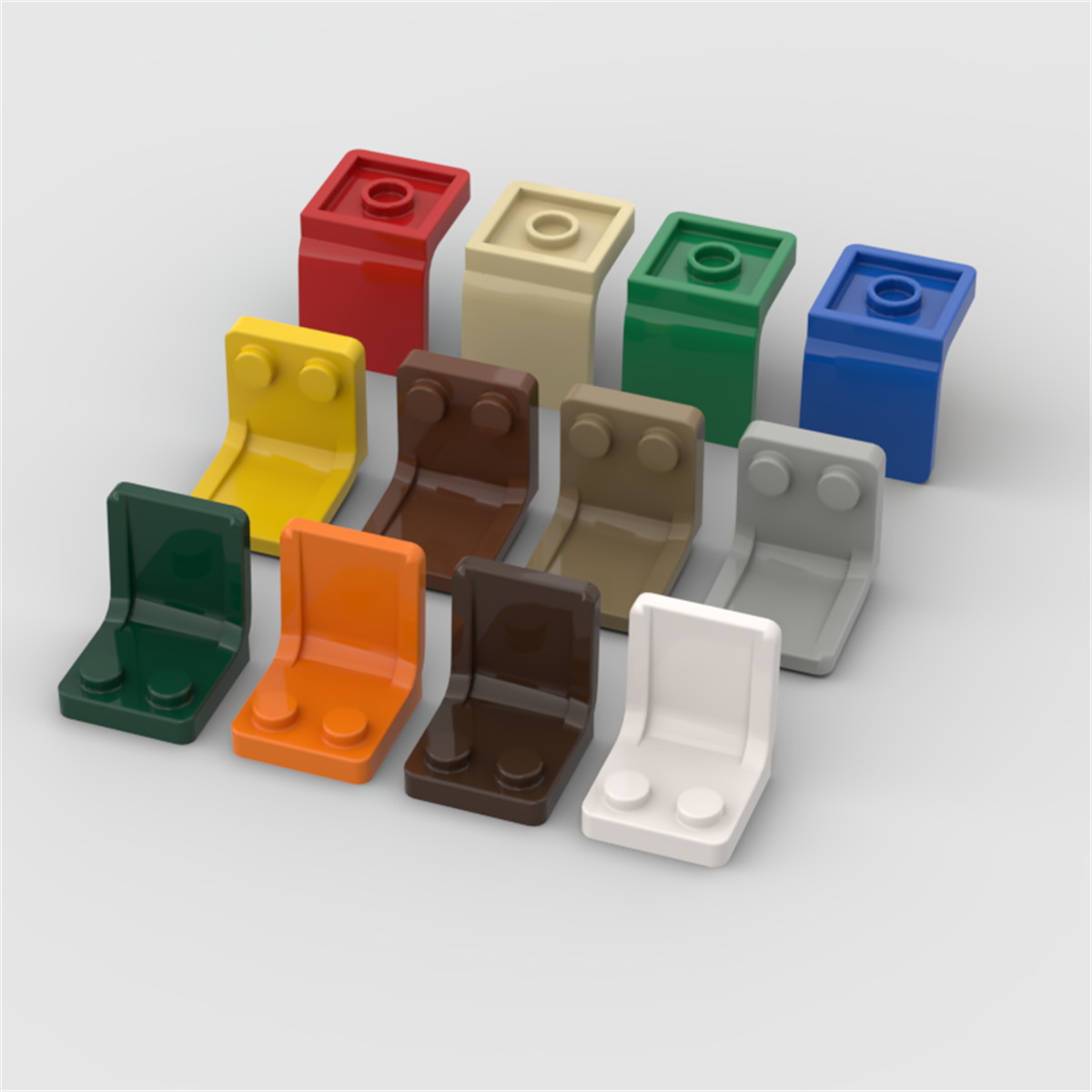 10PCS 4079 2x2 Chairs Seats Bu - Lego Minifigure Holder incelemesi ve fiyatı