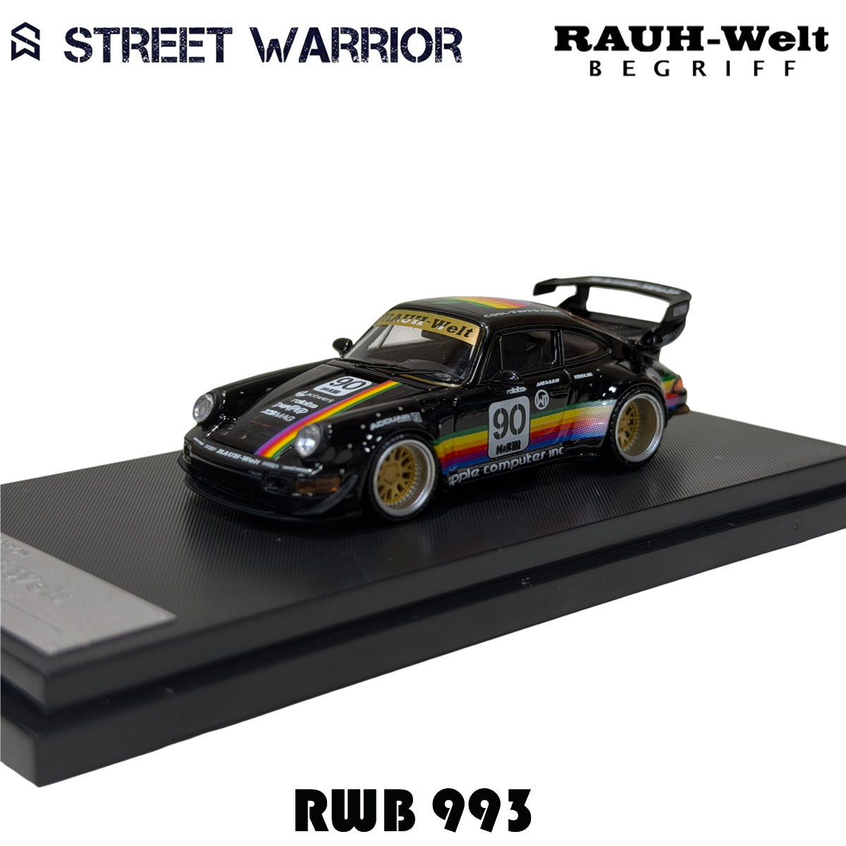 SW In Stock 1:64 RWB 993 Black - Die Cast Car 1 64 incelemesi ve fiyatı