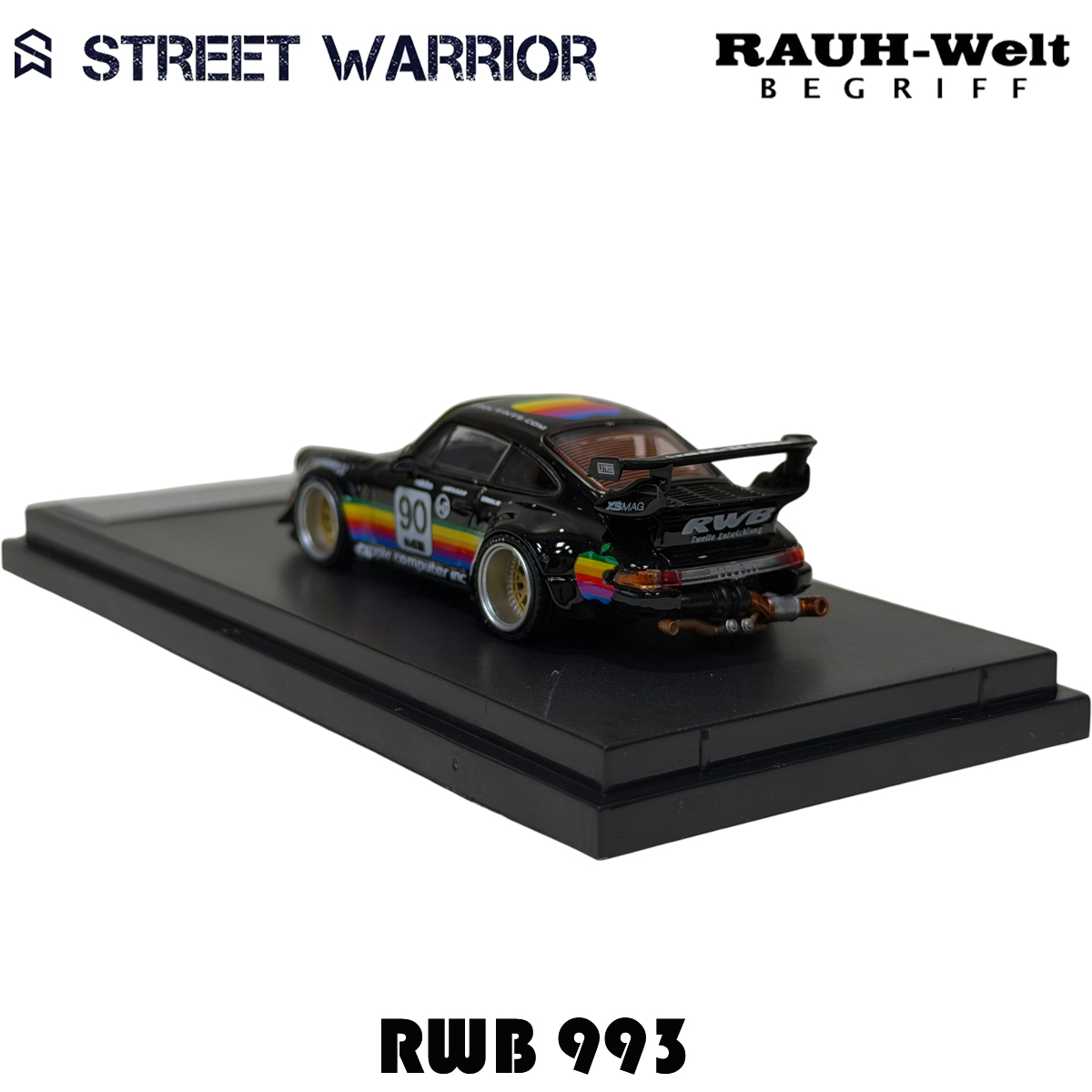 SW In Stock 1:64 RWB 993 Black - Die Cast Car 1 64 incelemesi ve fiyatı